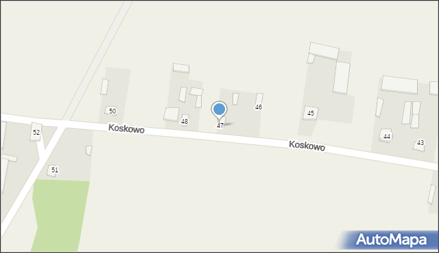 Koskowo, Koskowo, 47, mapa Koskowo
