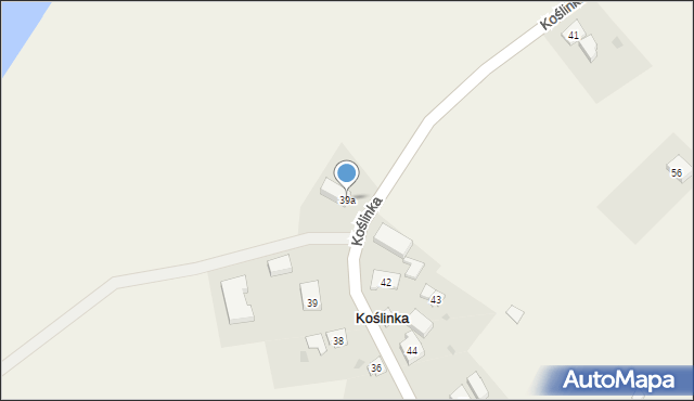 Koślinka, Koślinka, 39a, mapa Koślinka