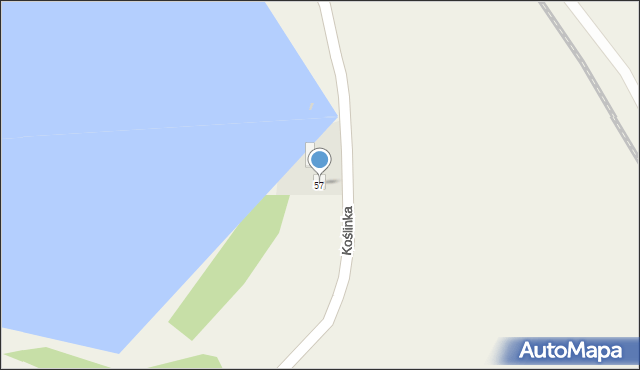 Koślinka, Koślinka, 57, mapa Koślinka