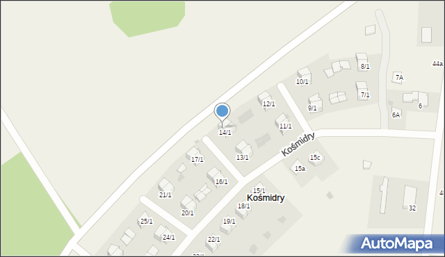 Kośmidry, Kośmidry, 14/2, mapa Kośmidry