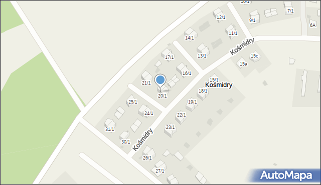 Kośmidry, Kośmidry, 20/2, mapa Kośmidry