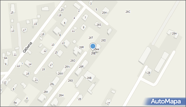 Kośmin, Kośmin, 26E, mapa Kośmin