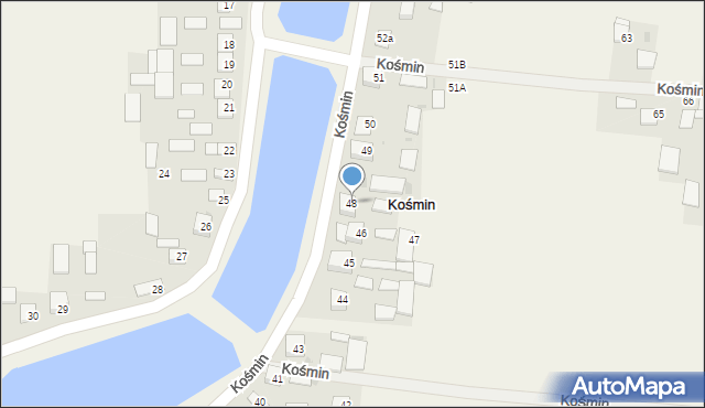 Kośmin, Kośmin, 48, mapa Kośmin