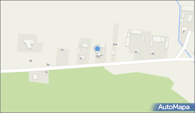 Kośmin, Kośmin, 91a, mapa Kośmin