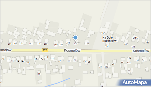 Kosmolów, Kosmolów, 154, mapa Kosmolów