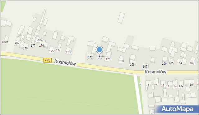 Kosmolów, Kosmolów, 171, mapa Kosmolów