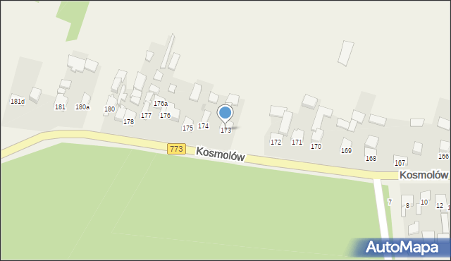 Kosmolów, Kosmolów, 173, mapa Kosmolów