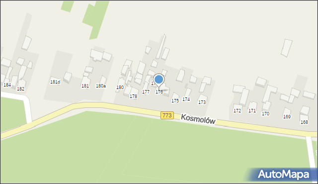 Kosmolów, Kosmolów, 176, mapa Kosmolów