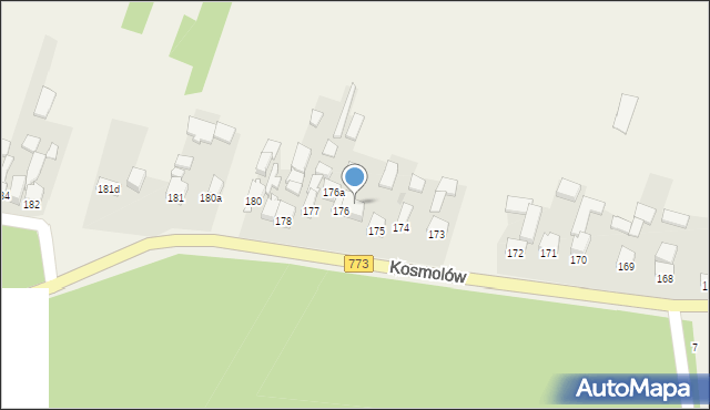 Kosmolów, Kosmolów, 176B, mapa Kosmolów
