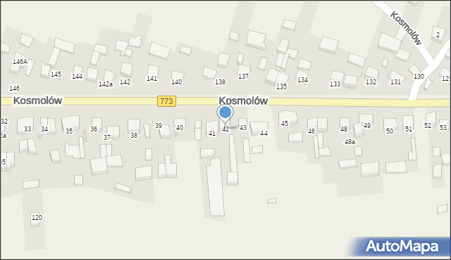 Kosmolów, Kosmolów, 42, mapa Kosmolów