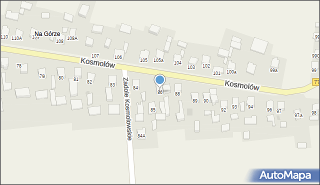 Kosmolów, Kosmolów, 86, mapa Kosmolów