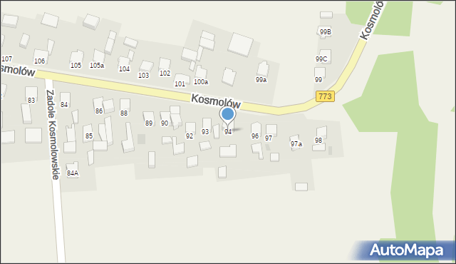 Kosmolów, Kosmolów, 94, mapa Kosmolów