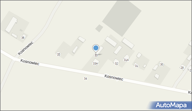 Kosnowiec, Kosnowiec, 33, mapa Kosnowiec