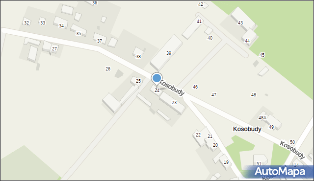 Kosobudy, Kosobudy, 24, mapa Kosobudy