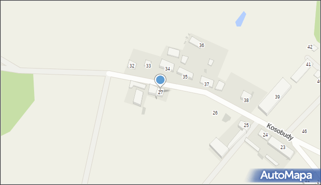 Kosobudy, Kosobudy, 27, mapa Kosobudy
