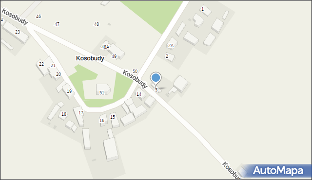 Kosobudy, Kosobudy, 3, mapa Kosobudy