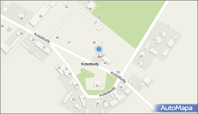 Kosobudy, Kosobudy, 48A, mapa Kosobudy