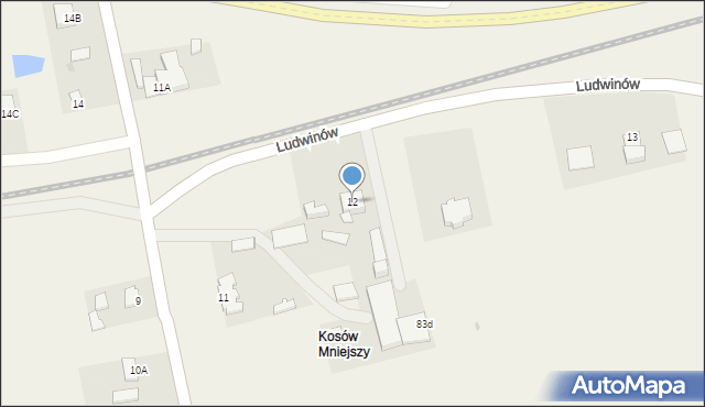 Kosów, Kosów, 12, mapa Kosów