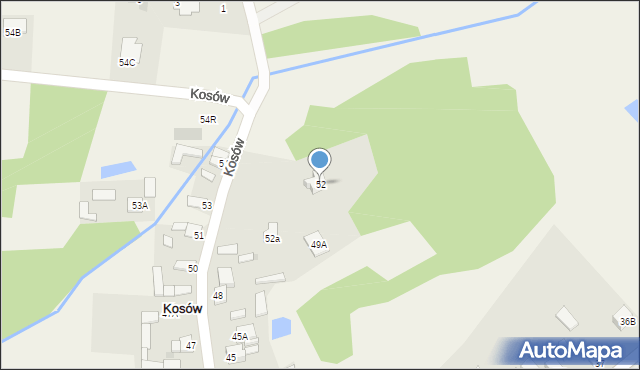 Kosów, Kosów, 52, mapa Kosów