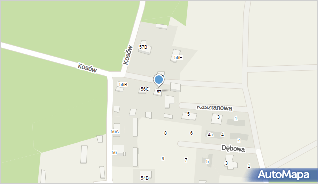 Kosów, Kosów, 57, mapa Kosów