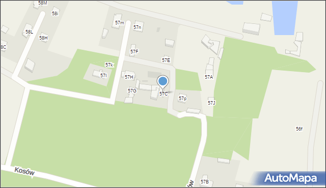 Kosów, Kosów, 57C, mapa Kosów