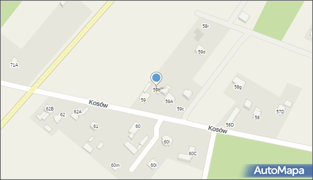 Kosów, Kosów, 59b, mapa Kosów