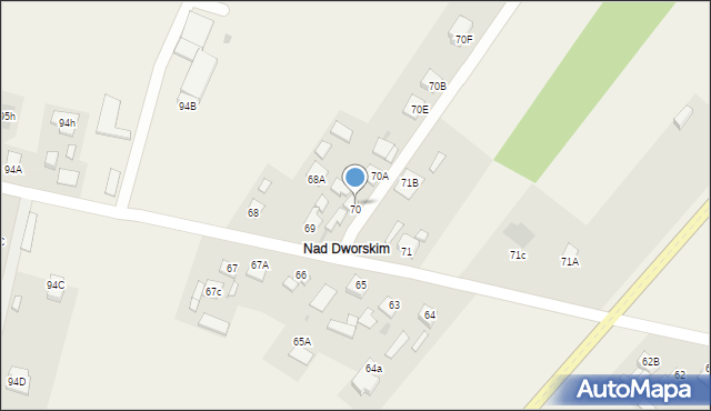 Kosów, Kosów, 70D, mapa Kosów