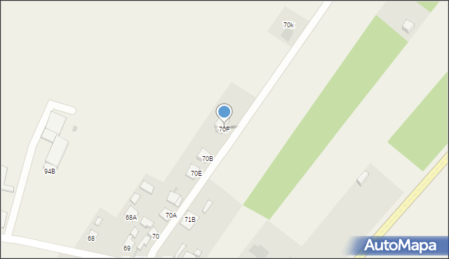 Kosów, Kosów, 70F, mapa Kosów