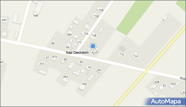 Kosów, Kosów, 71, mapa Kosów