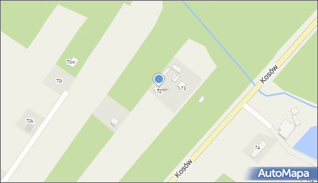 Kosów, Kosów, 72, mapa Kosów