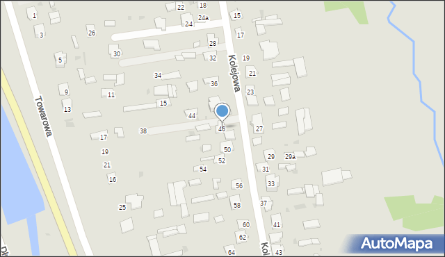 Kosów Lacki, Kolejowa, 46, mapa Kosów Lacki