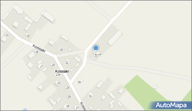 Kossaki, Kossaki, 21, mapa Kossaki