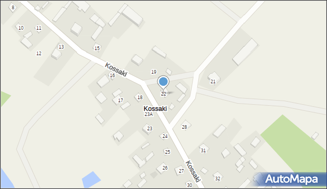 Kossaki, Kossaki, 22, mapa Kossaki