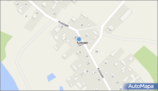 Kossaki, Kossaki, 23A, mapa Kossaki
