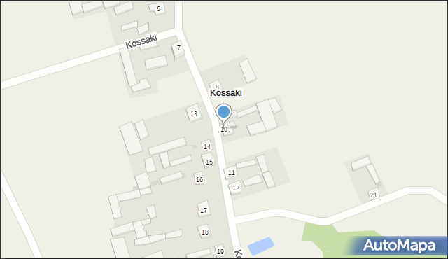 Kossaki, Kossaki, 10, mapa Kossaki