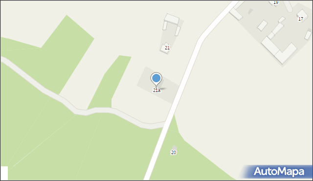 Kossaki Borowe, Kossaki Borowe, 21a, mapa Kossaki Borowe