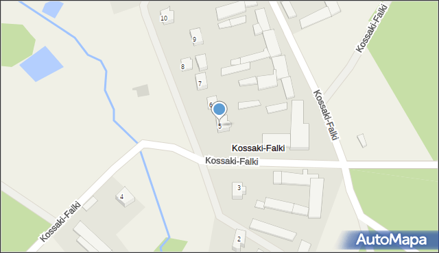 Kossaki-Falki, Kossaki-Falki, 5, mapa Kossaki-Falki