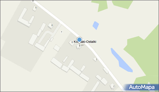 Kossaki-Ostatki, Kossaki-Ostatki, 5, mapa Kossaki-Ostatki