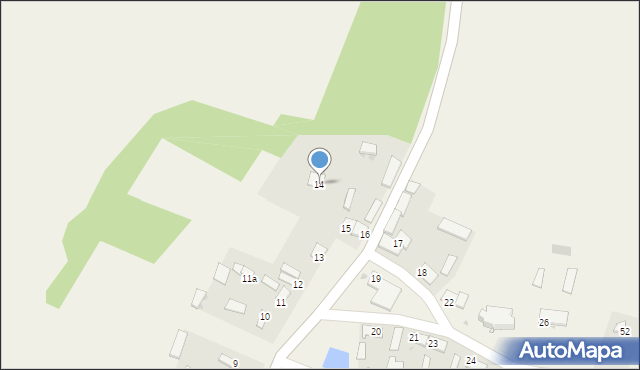 Kossów, Kossów, 14, mapa Kossów