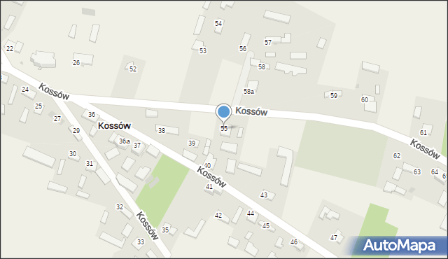 Kossów, Kossów, 55, mapa Kossów
