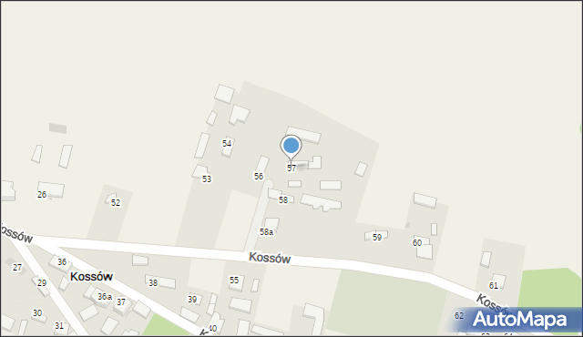 Kossów, Kossów, 57, mapa Kossów