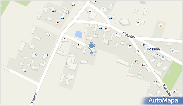 Kossów, Kossów, 8a, mapa Kossów
