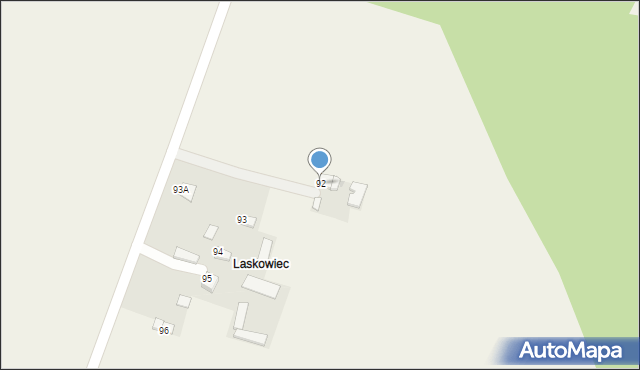 Kossów, Kossów, 92, mapa Kossów