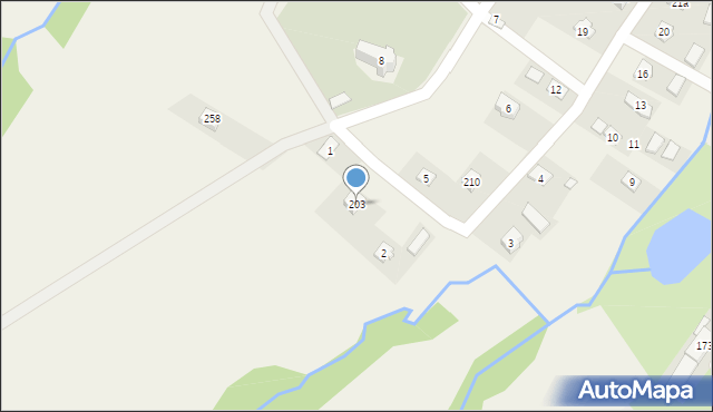 Kostarowce, Kostarowce, 203, mapa Kostarowce