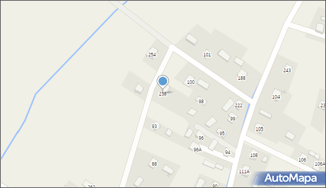 Kostarowce, Kostarowce, 238, mapa Kostarowce