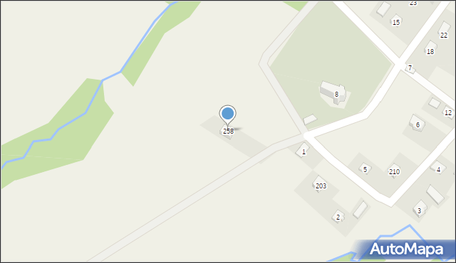 Kostarowce, Kostarowce, 258, mapa Kostarowce