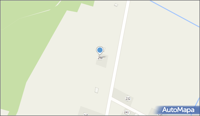 Kostarowce, Kostarowce, 259, mapa Kostarowce