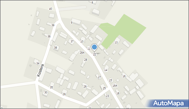 Kostera, Kostera, 12, mapa Kostera