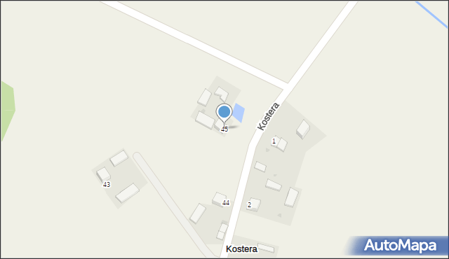 Kostera, Kostera, 45, mapa Kostera