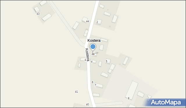 Kostera, Kostera, 4a, mapa Kostera